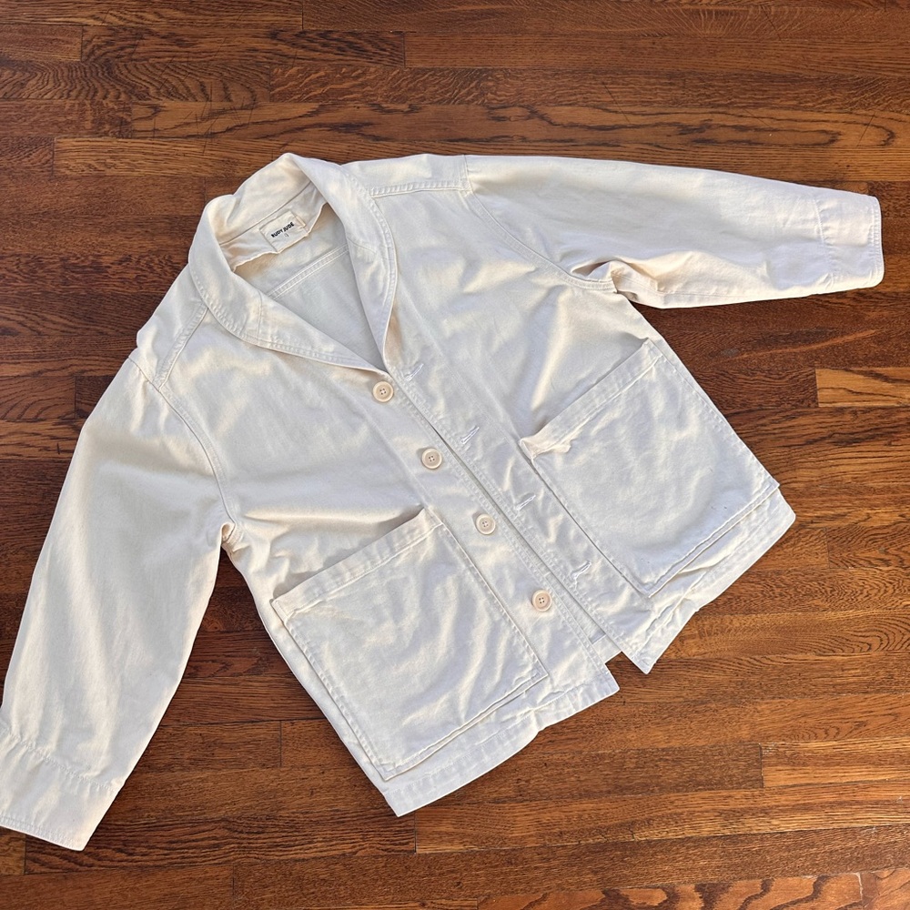Rudy Jude cream denim chore coat M